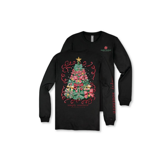 Simply Southern Girls Christmas Tree T-shirt - Persnickety Shop