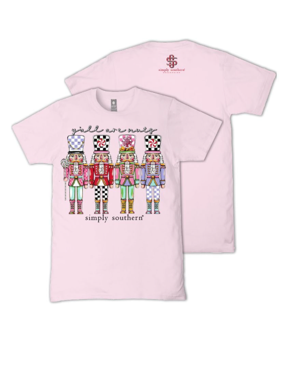 Simply Southern Girls Pink Nutcracker T-shirt