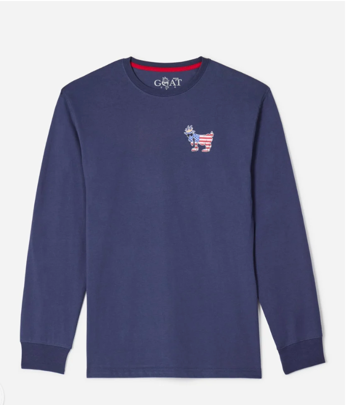 Goat Freedom Long Sleeve T-Shirt Royal Navy