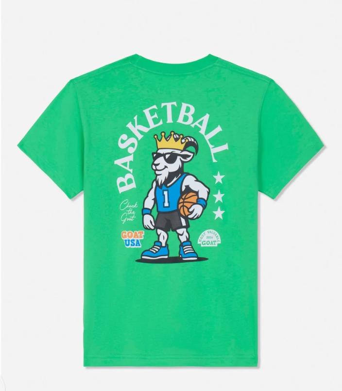 Goat Kids' Most Valuable GOAT Basketball T-Shirt Leap Frog