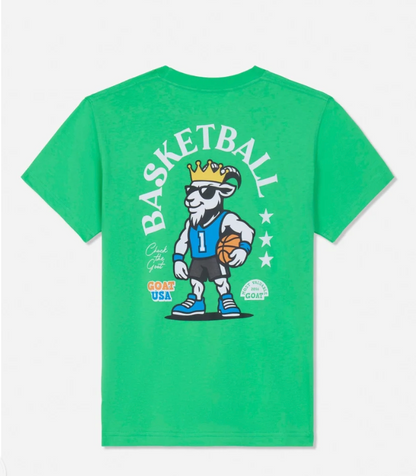 Goat Kids' Most Valuable GOAT Basketball T-Shirt Leap Frog