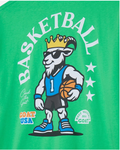 Goat Kids' Most Valuable GOAT Basketball T-Shirt Leap Frog