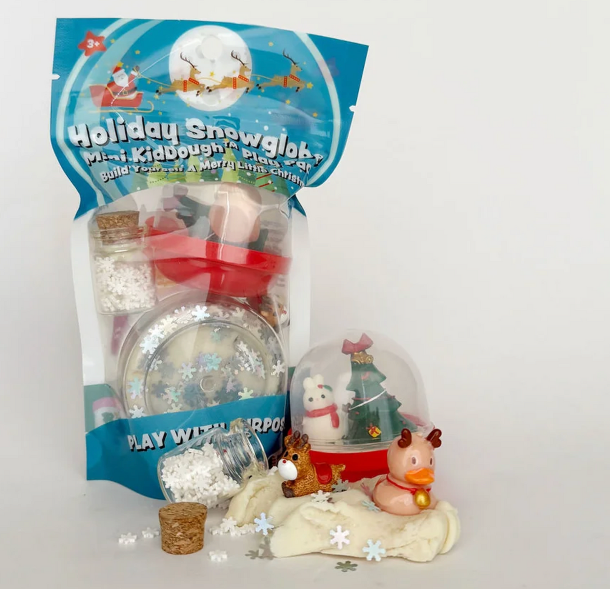 HOLIDAY SNOWGLOBE MINI KIDDOUGH PLAY PACK