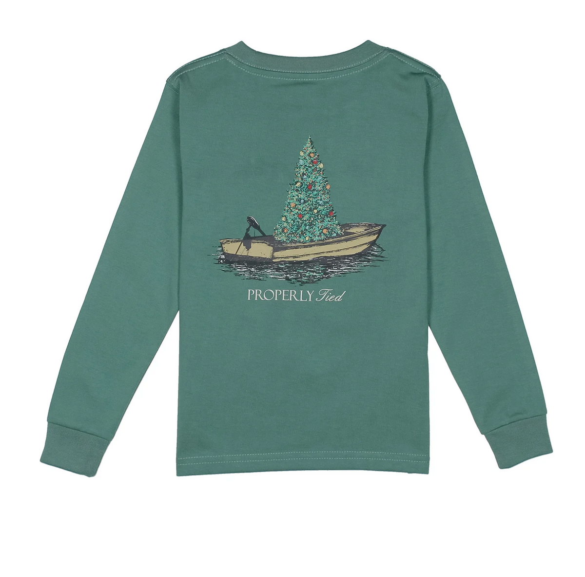 Boys Jolly Boat LS Marine Green