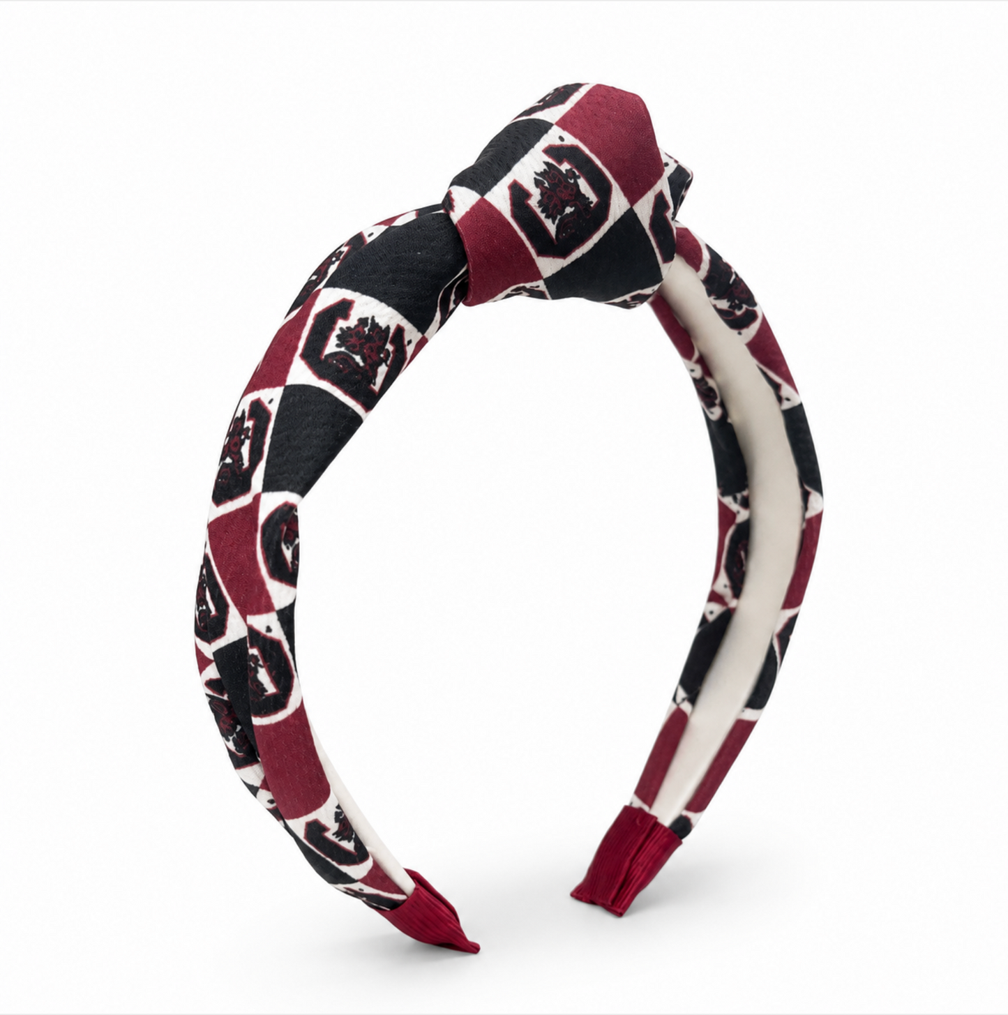 South Carolina/Clemson Logo Print Soft Ripple-Textured Knot Wrap Headband Wee Ones