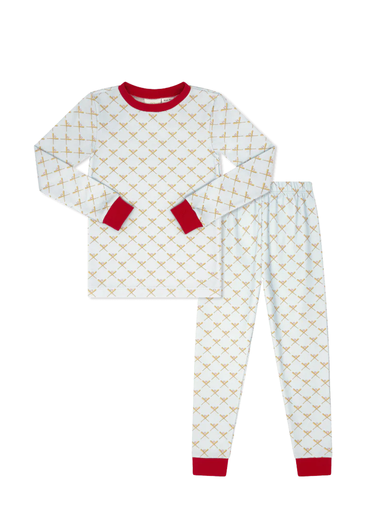 LULLABY SET Sweet Pea PJ Set Play Ball, Red - Persnickety Shop
