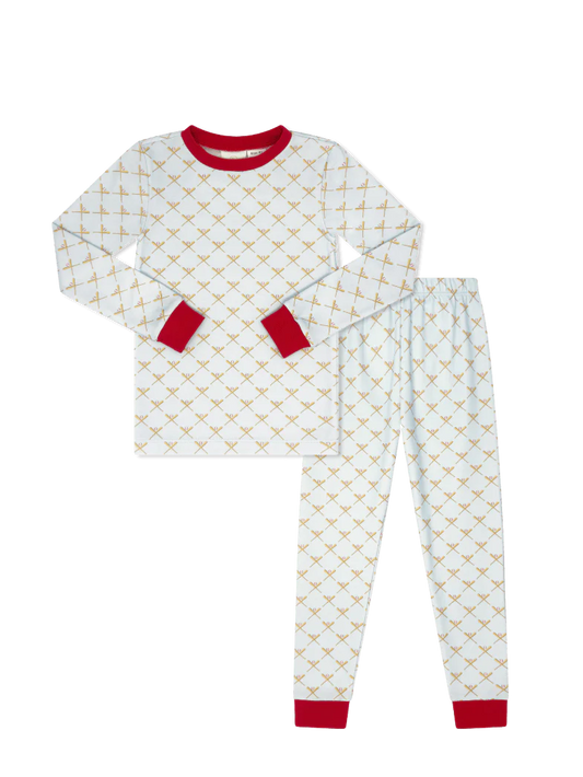 LULLABY SET Sweet Pea PJ Set Play Ball, Red - Persnickety Shop