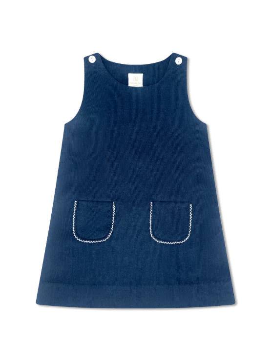 Lullaby Set Shelby Jumper - Princeton Navy Corduroy