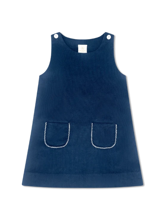 Lullaby Set Shelby Jumper - Princeton Navy Corduroy