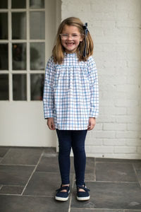Lullaby Set Lauren Legging Set Heritage Check, Napa Navy Leggings