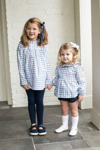 Lullaby Set Lauren Legging Set Heritage Check, Napa Navy Leggings
