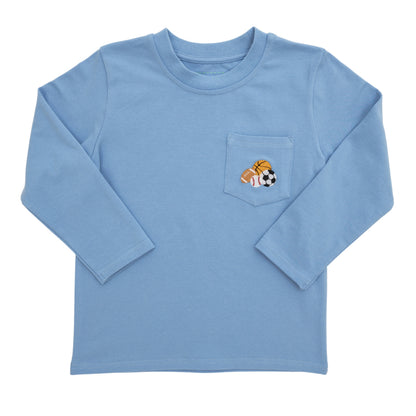 Itsy Bitsy Boys Sports Balls Pocket Tee