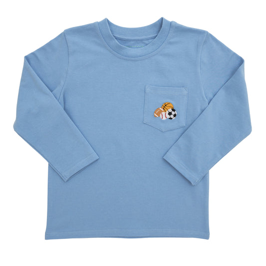 Itsy Bitsy Boys Sports Balls Pocket Tee