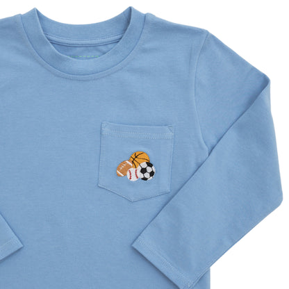 Itsy Bitsy Boys Sports Balls Pocket Tee