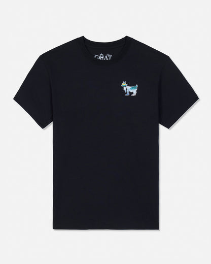 GOAT USA -BLACK-WAVES WAVES T-Shirt: BLACK - Persnickety Shop