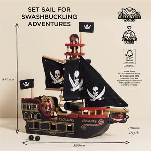 LE TOY VAN Barbarossa Pirate Ship - Persnickety Shop