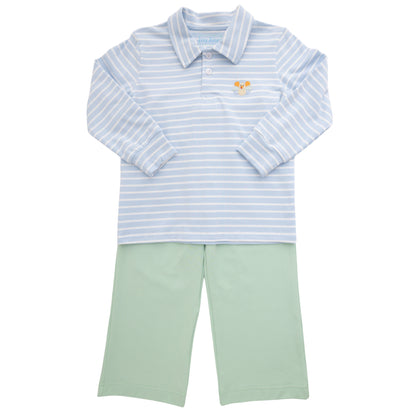 Itsy Bitsy Boys Turkey Polo Pant Set