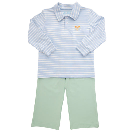 Itsy Bitsy Boys Turkey Polo Pant Set