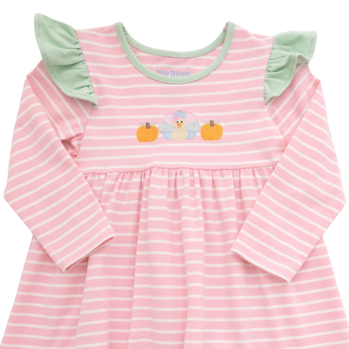 Itsy Bitsy Girls Turkey Ruffle Pant Set