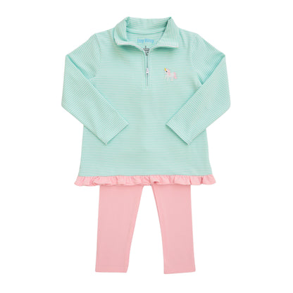 Itsy Bitsy Girls Unicorn 1/4 Zip Pullover Set