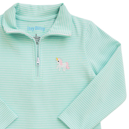 Itsy Bitsy Girls Unicorn 1/4 Zip Pullover Set