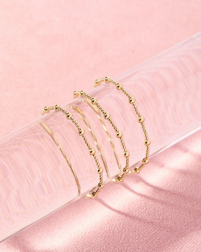 Beaded Blondes June Bracelet in Gold 6.75 inch