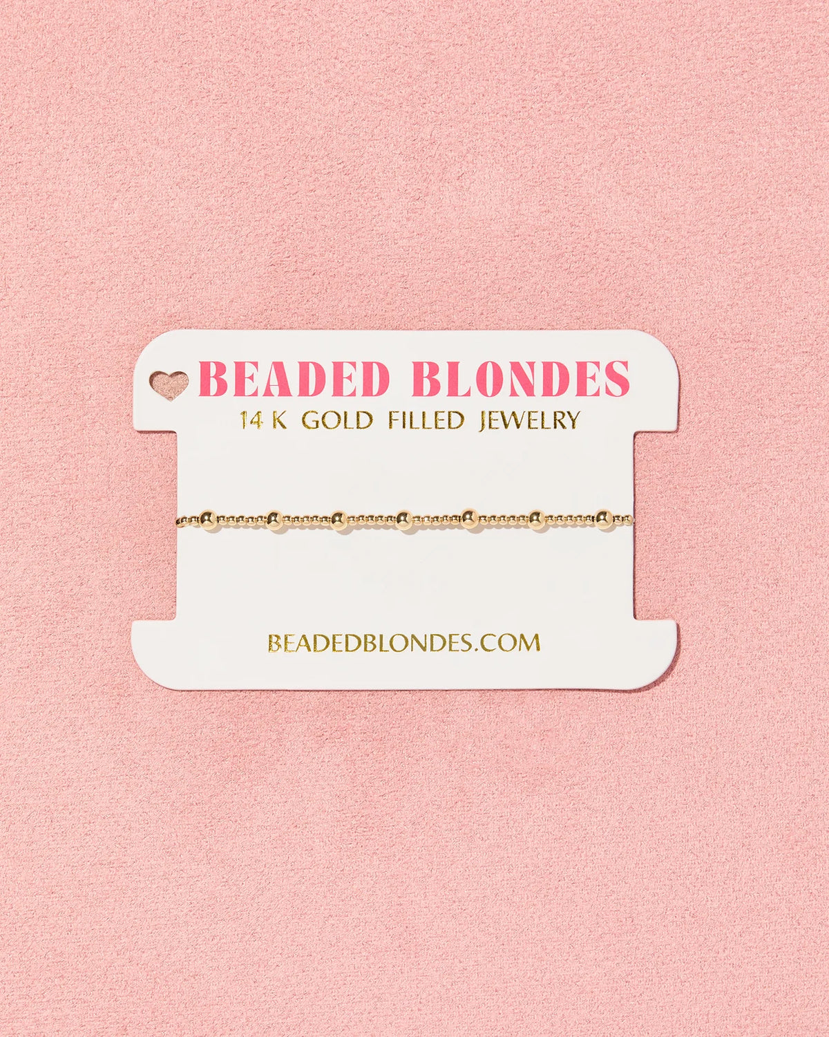 Beaded Blondes June Bracelet in Gold 6.75 inch
