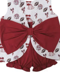 Cypress Row Varsity Crimson/Garnet Blaire Bow Back Set