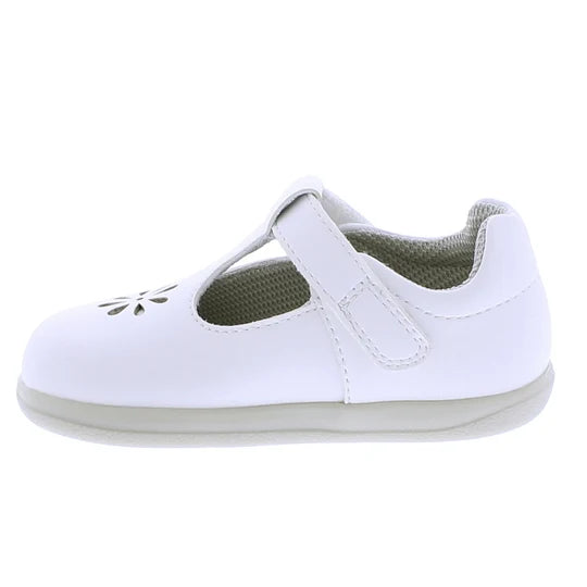 Footmates Becky White Microfiber