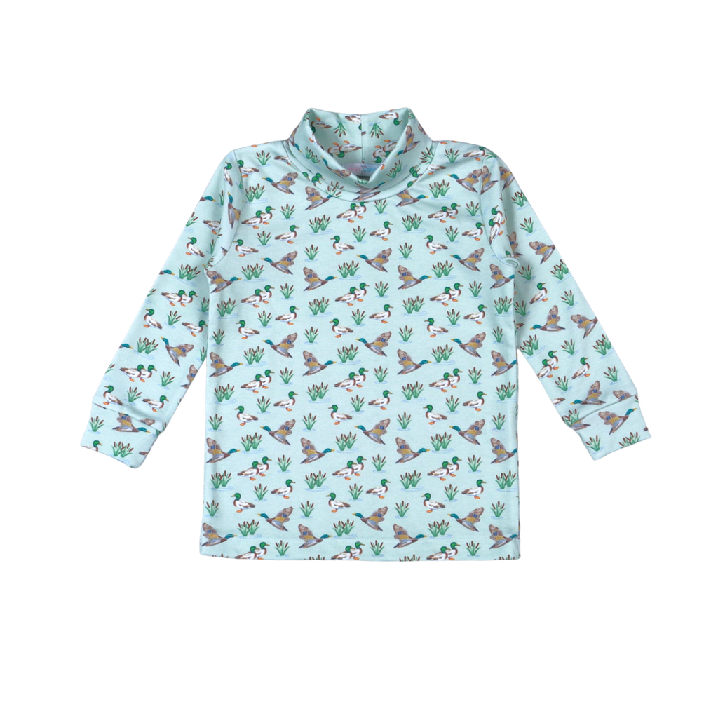Baby Loren Mallard Ducks Pima Turtleneck