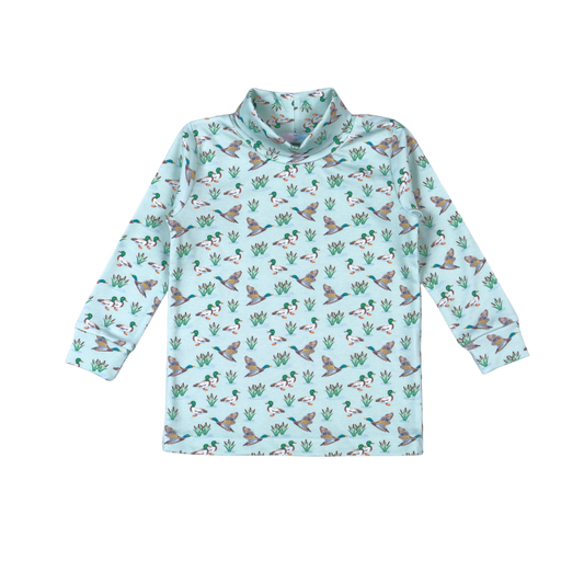 Baby Loren Mallard Ducks Pima Turtleneck
