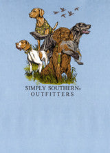 Simply Southern YTH-MN-MINWASH-DOGS-FDBLU-S