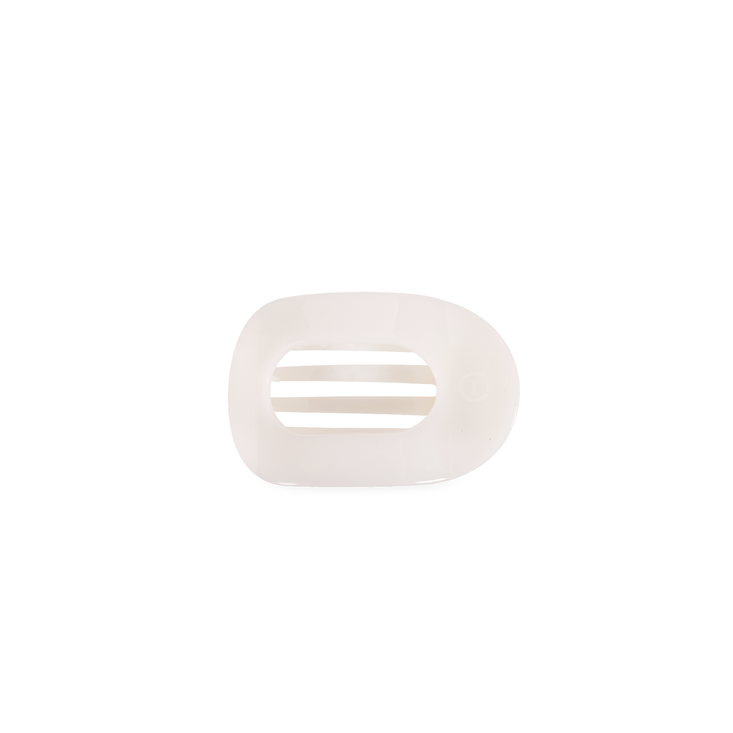 Coconut White | Tiny | Flat Round Clip