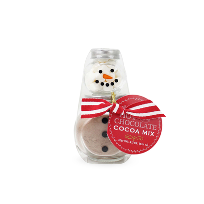 2 Stack Glass Jar - Snowman Cocoa Set: Assorted - 6 of Each - Persnickety Shop