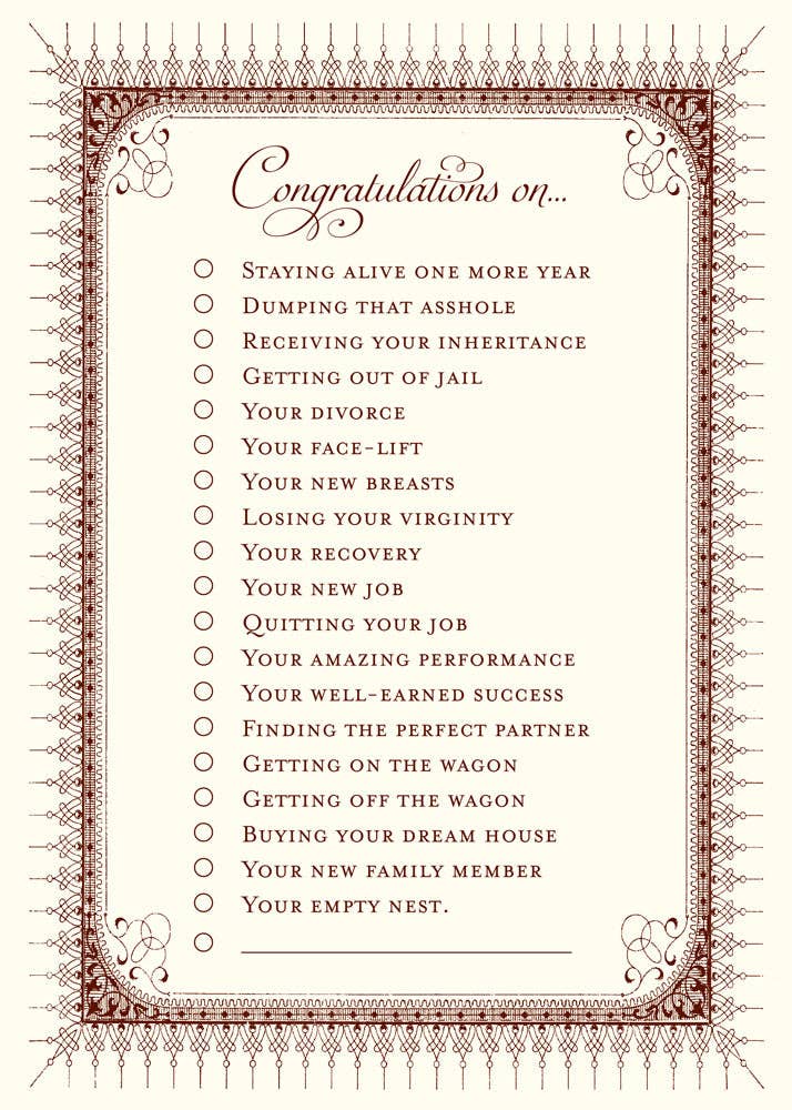 Congratulations Greeting Card - Persnickety Shop