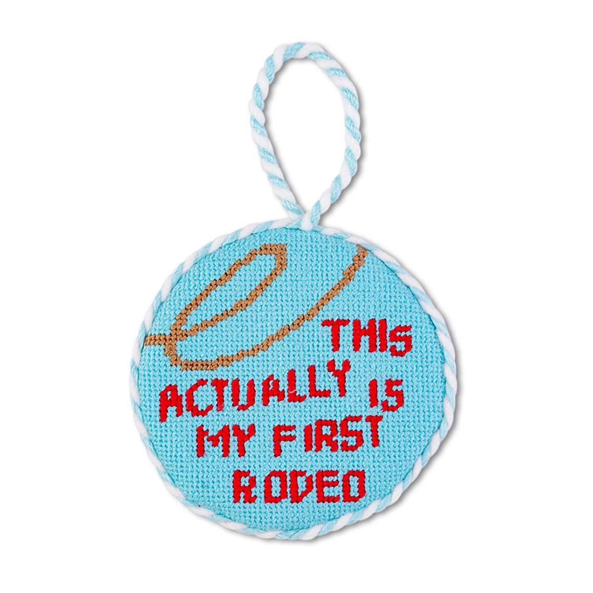 Needlepoint Ornament - First Rodeo - Persnickety Shop