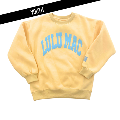 KD-SW-1007 BUTTER WITH LIGHT BLUE PUFF: YELLOW/LIGHT BLUE / Medium
