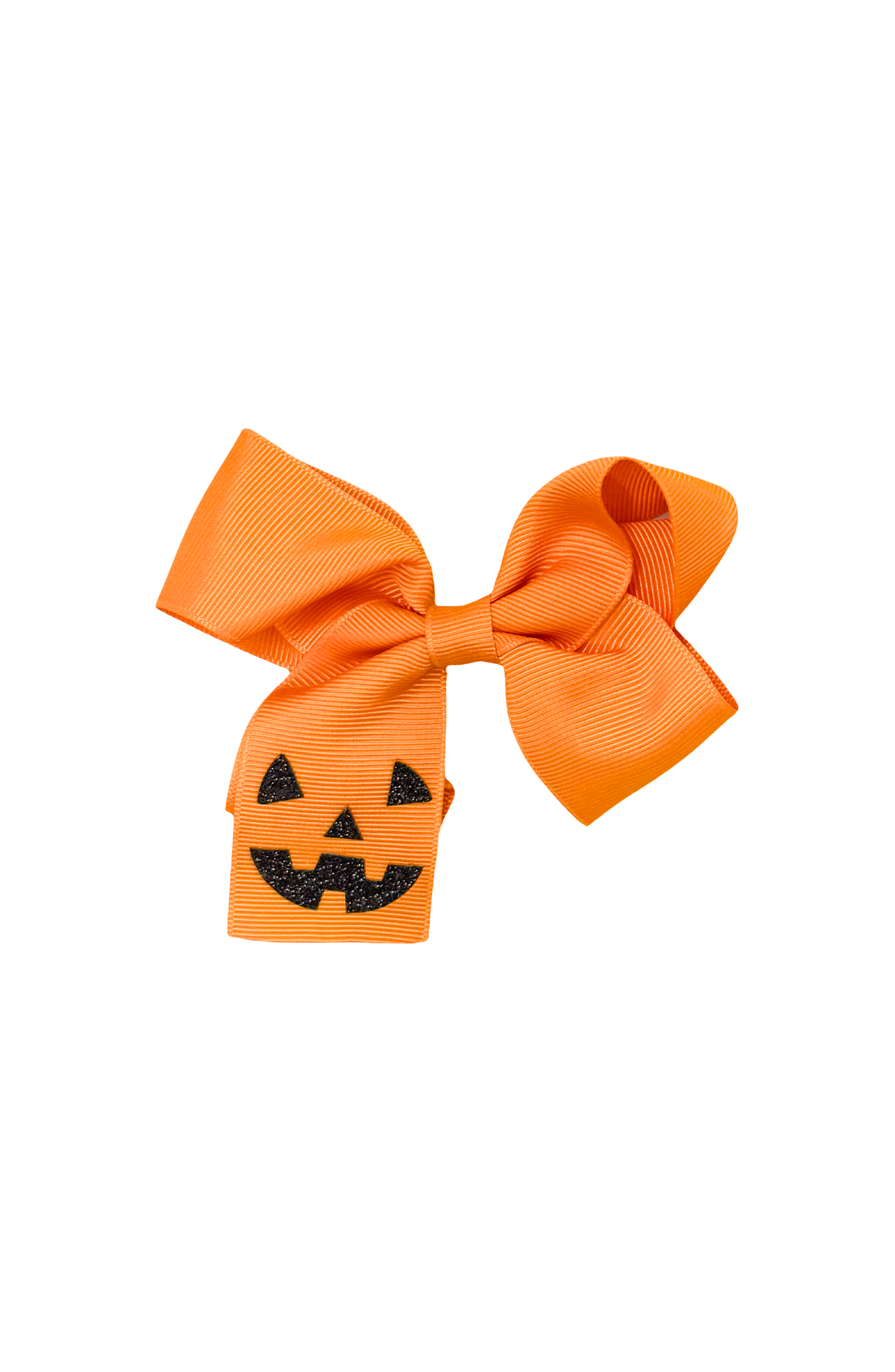 Jack-O-Lantern Pumpkin Hair Bow: Orange - Persnickety Shop