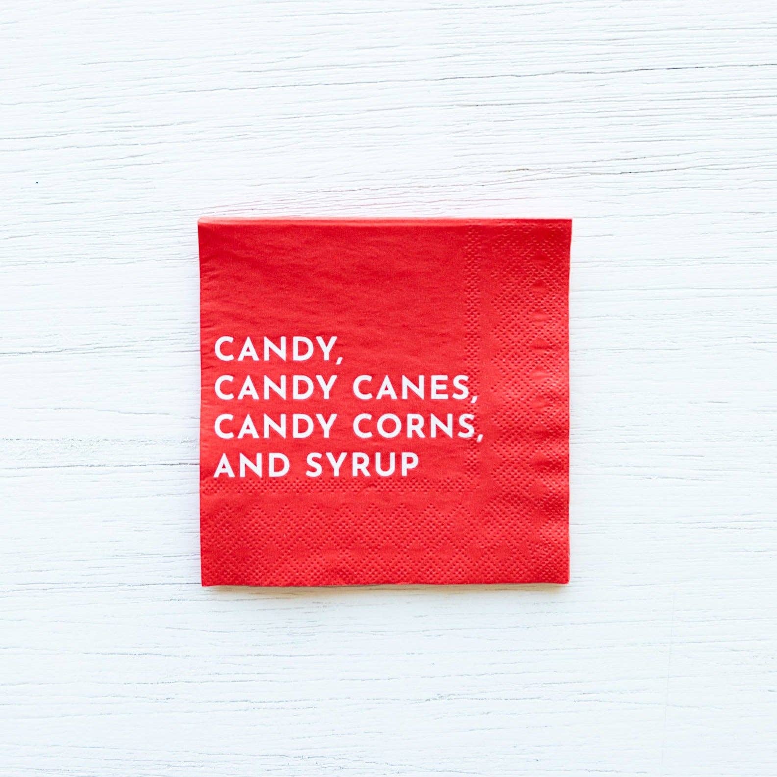 ELF CANDY SMALL RED NAPKINS - Persnickety Shop