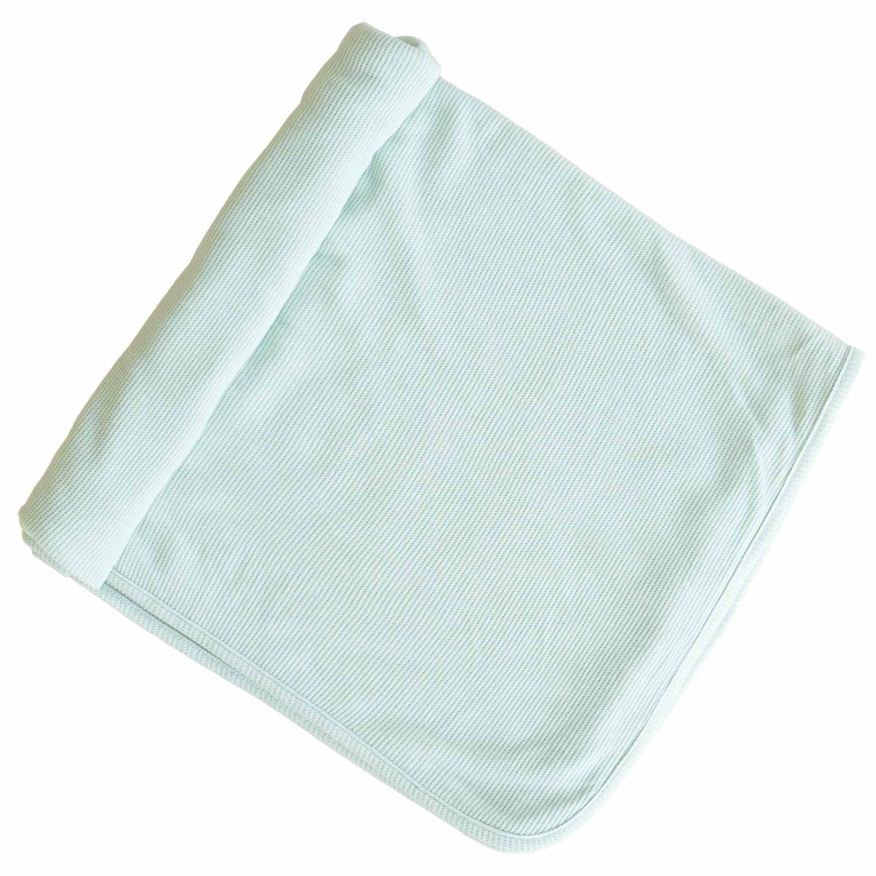 All Bamboo Waffle Swaddle Blankets: Eucalyptus - Persnickety Shop