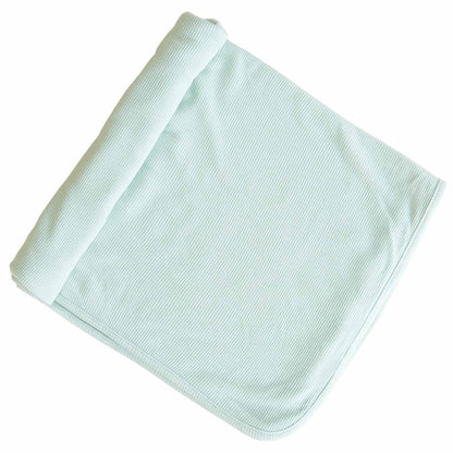 All Bamboo Waffle Swaddle Blankets: Eucalyptus - Persnickety Shop