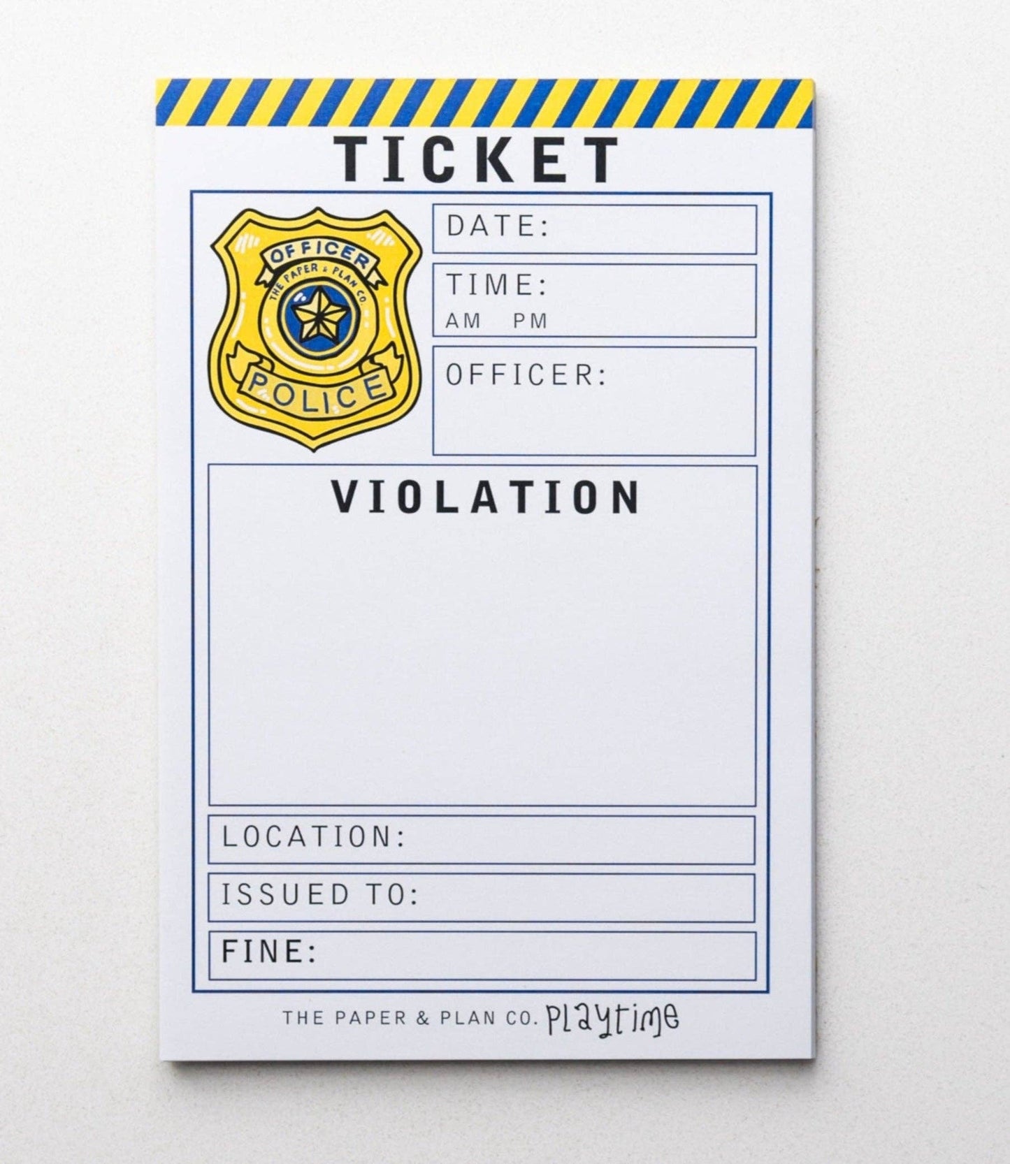 Police Ticket Violation Playtime Pad®