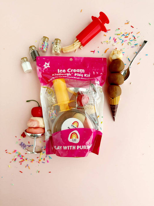 Ice Cream (Neapolitan) KidDough Play Kit - Persnickety Shop
