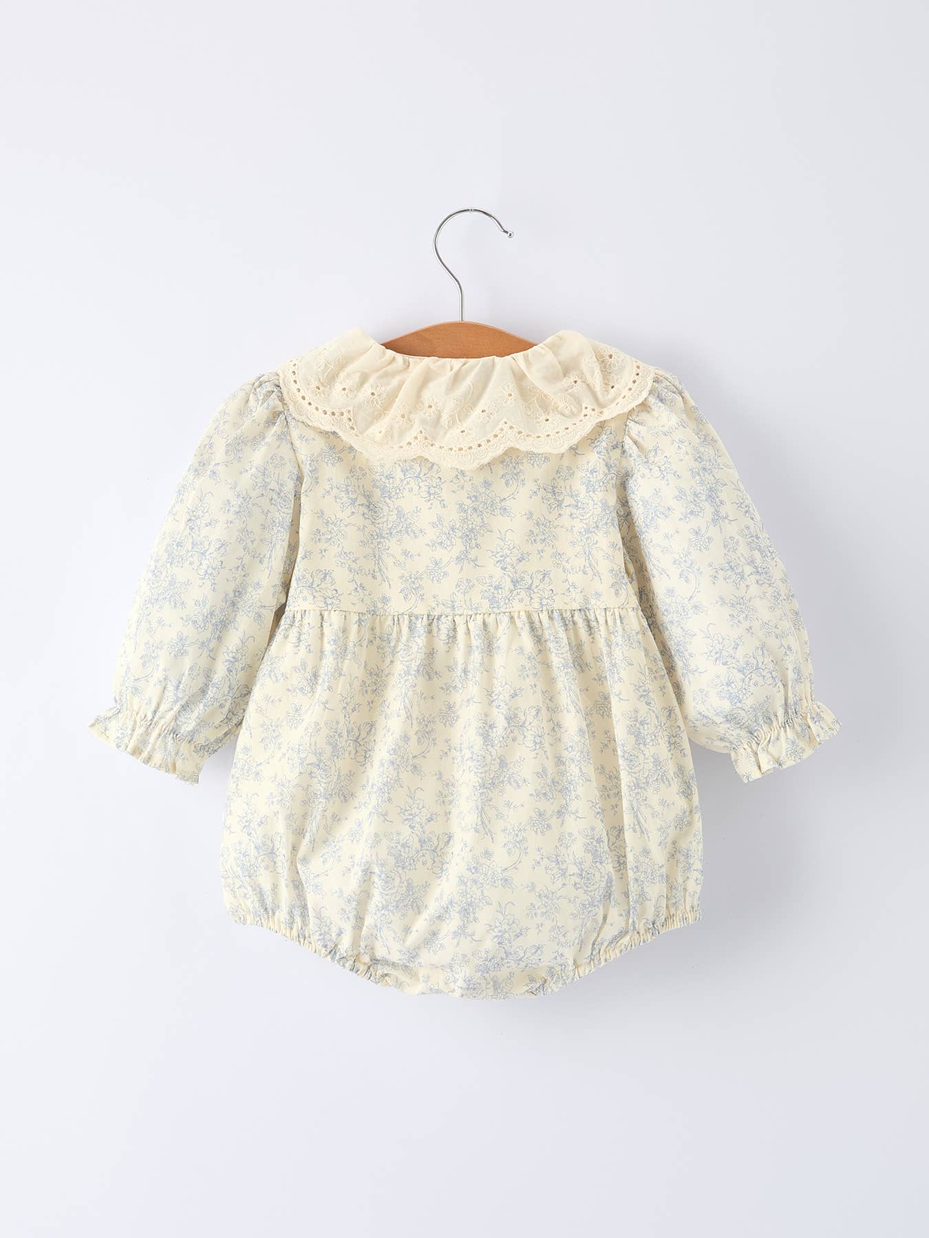 Baby Girl Romper – Vintage Floral Lace Outfit: 6M / Romper - Persnickety Shop