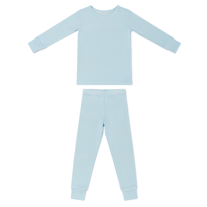Seaside Stripe Bamboo Toddler Pajama Set: 2T - Persnickety Shop