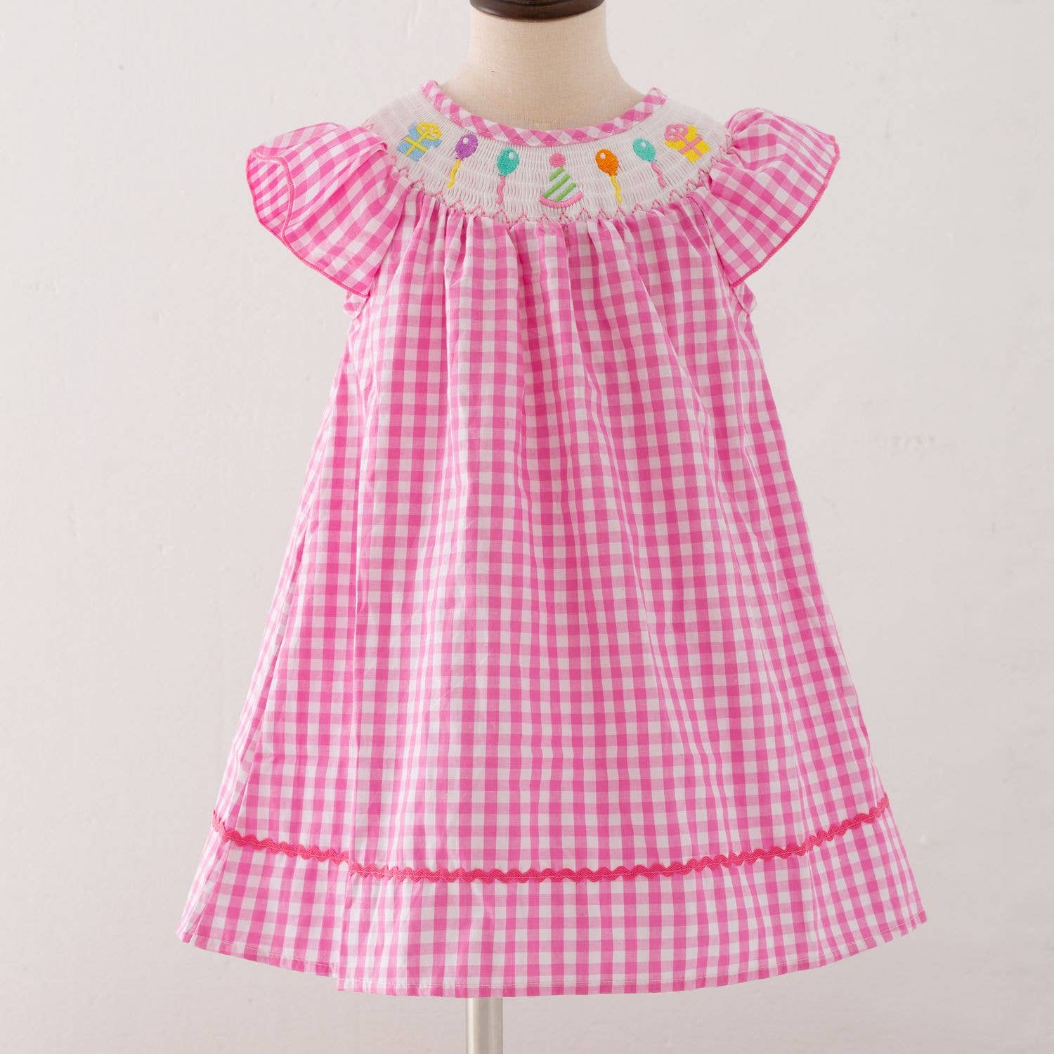 Party Smocked Girls Dress Birthday