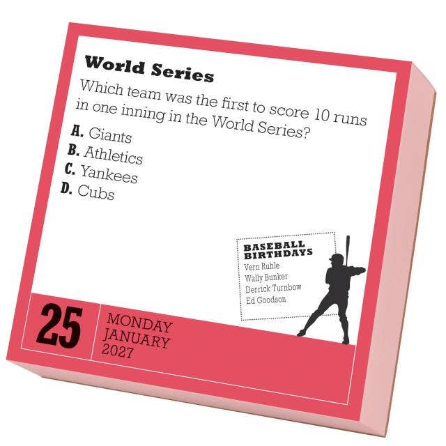 A Year of Baseball Trivia! Page-A-Day® Calendar 2027