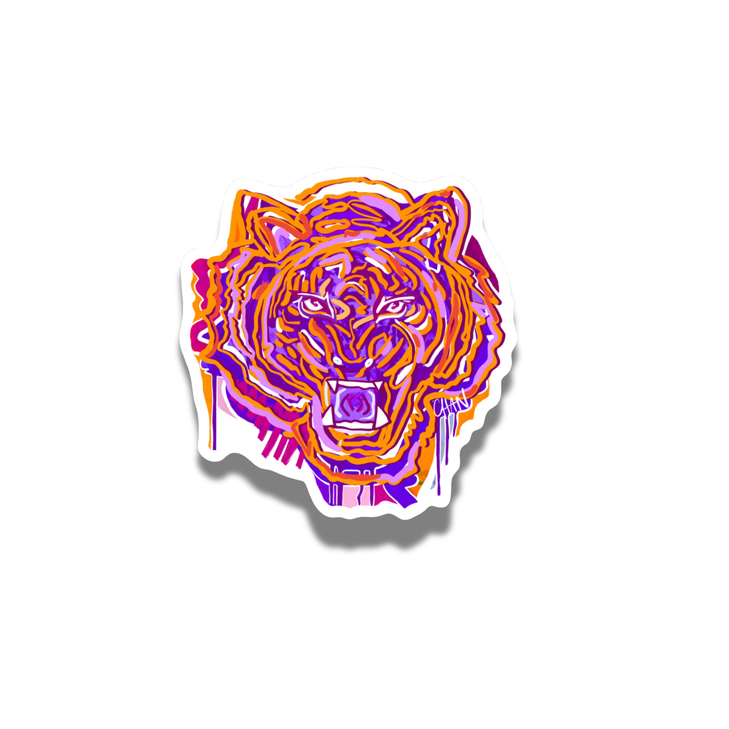 Clemson Tiger Sticker - Persnickety Shop