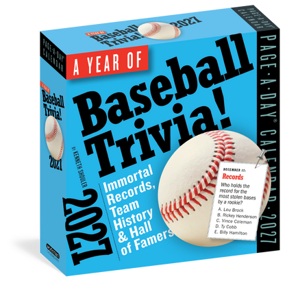 A Year of Baseball Trivia! Page-A-Day® Calendar 2027