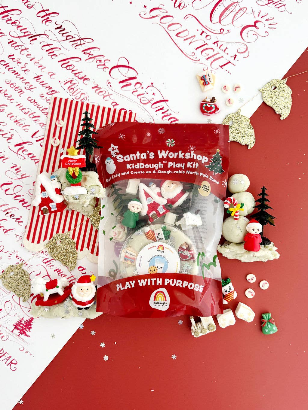 SANTA'S WORKSHOP KIDDOUGH PLAY KIT